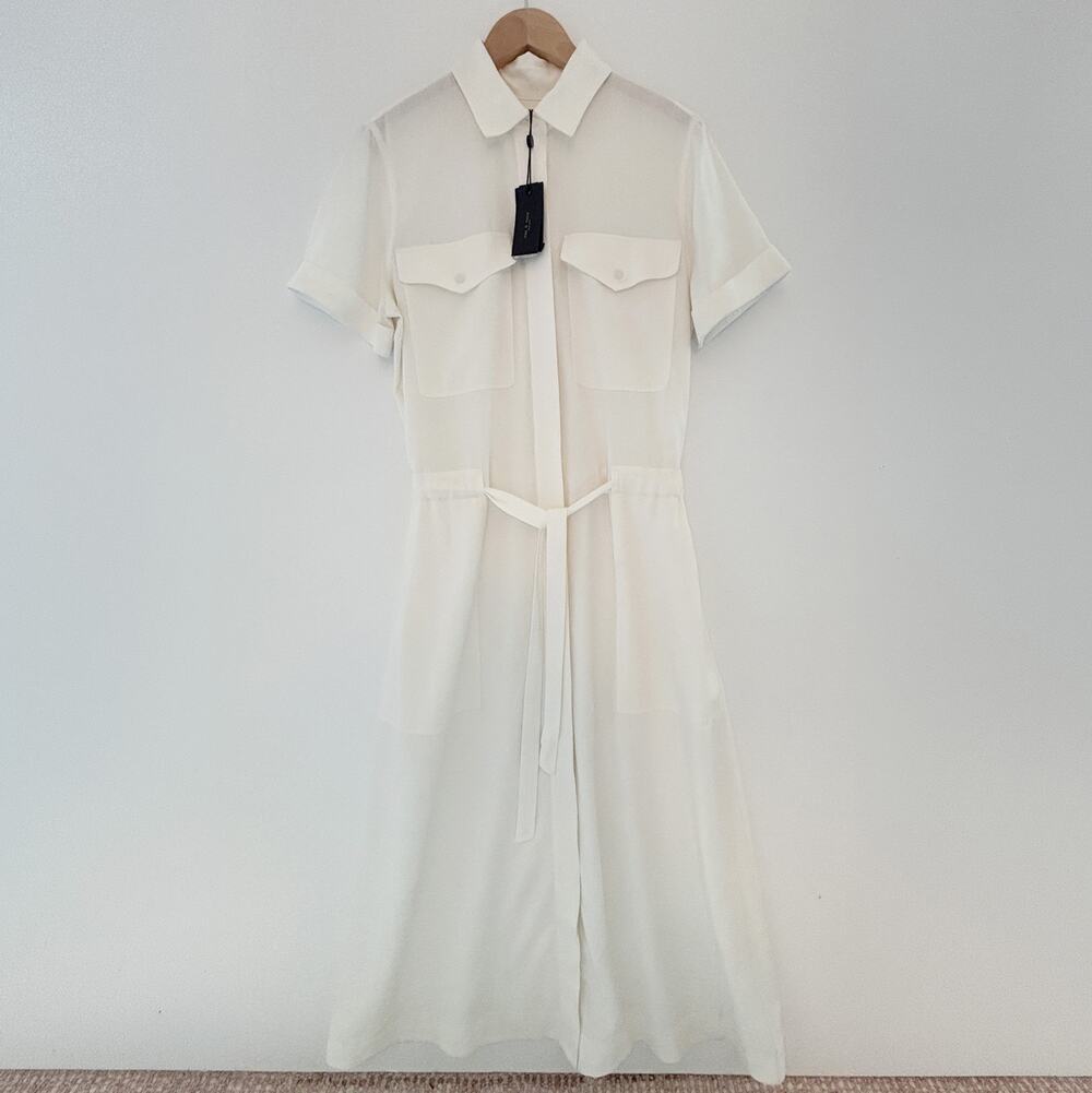 Rag & Bone, Midi Dress, NWT, Ivory White, Size Medium